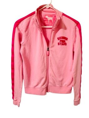 RARE Y2K GRAIL Victoria's Secret PINK 2005 Star & Dog Logo Track Jacket Sz S